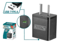 CARGADOR USB 5V 2.0 AH TOTAL TCLI120502-4