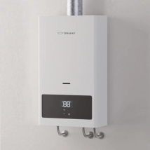 CALEFON ORMAY DIGITAL 14LT AUTOMATICO touch-reg temp+apto solar+cl A