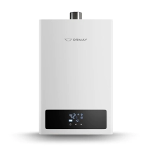 CALEFON ORMAY DIGITAL  TIRO FORZADO 14L GN, BL  TFN-14B touch-reg temp+apto solar+kit instalacion