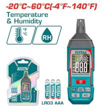 DETECTOR DE HUMEDAD AMBIENTE DIGITAL (HIGROMETRO) TOTAL TETHT031