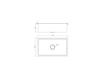 BACHA COCINA EMB PEIRANO INOXidable  NICKEL BRUSHED 75X45X22