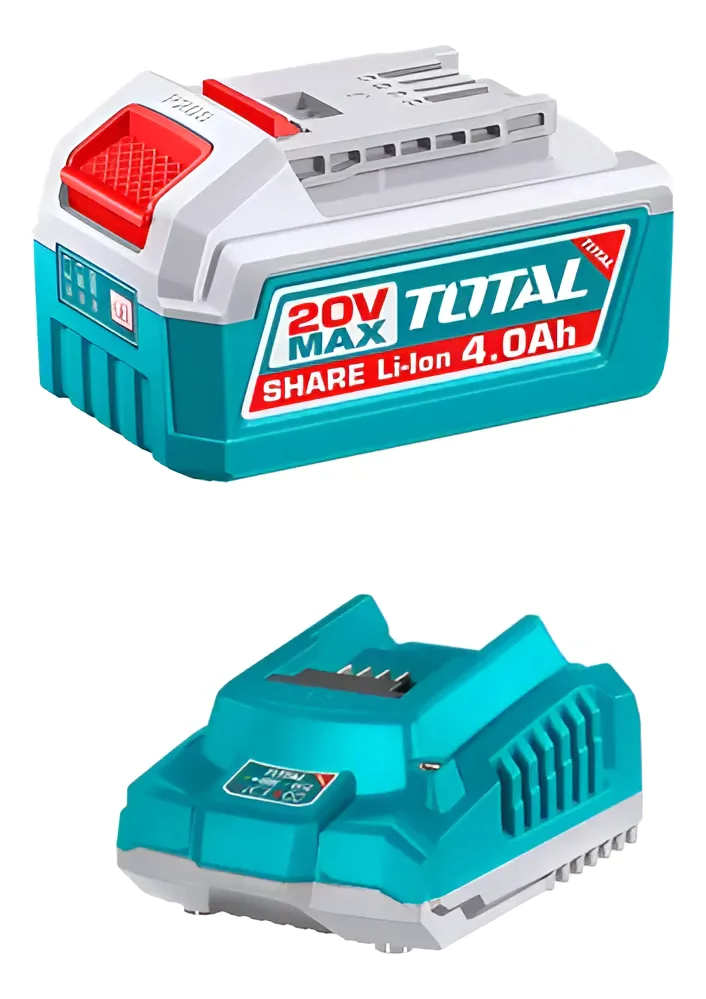 CARGADOR 2.0 AH C/1 BATERIAS DE 4AH TOTAL INDUSTRIAL TFBCPK1012-4