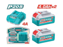 CARGADOR 4.0 AH C/2 BATERIAS  TOTAL INDUSTRIAL TFBCPK2013-4