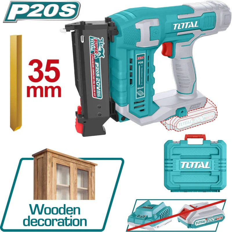 CLAVADORA 20V�INDUSTRIAL�TOTAL�TCBNLI3603 23Ga 35mm