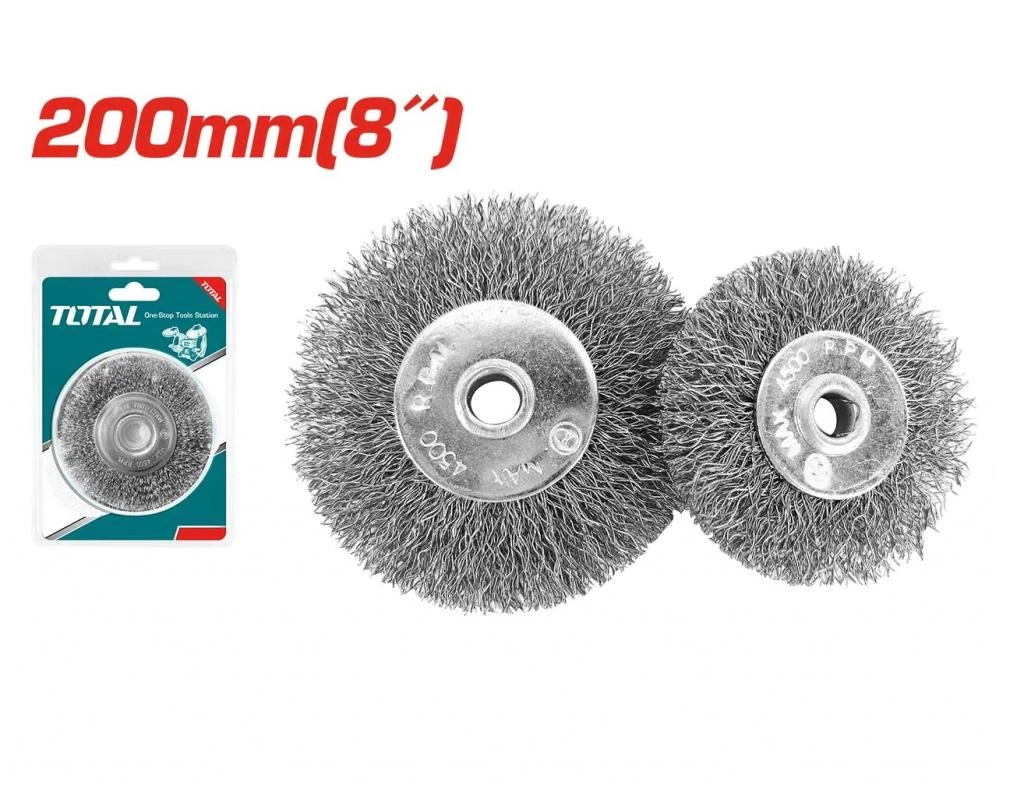 CEPILLO DE ALAMBRE PARA AMOLADORA  200MM 8" TOTAL TAC36081