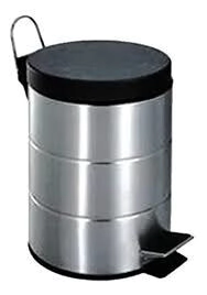 CESTO INOXIDABLE DACCORD 12LTR TAPA NEGRA COCINA