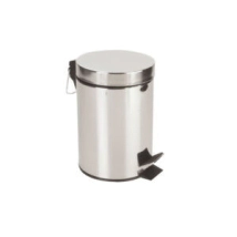 CESTO INOXIDABLE DACCORD  3LTR P/BA&Ntilde;O TAPA NEGRO