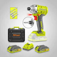 DYLLU  A "PEDIDO"   Atornillador de Impacto 1/4 20V 170 Nm (CARGADOR Y 2 BATERIAS) DYLLU DTCD2512-4