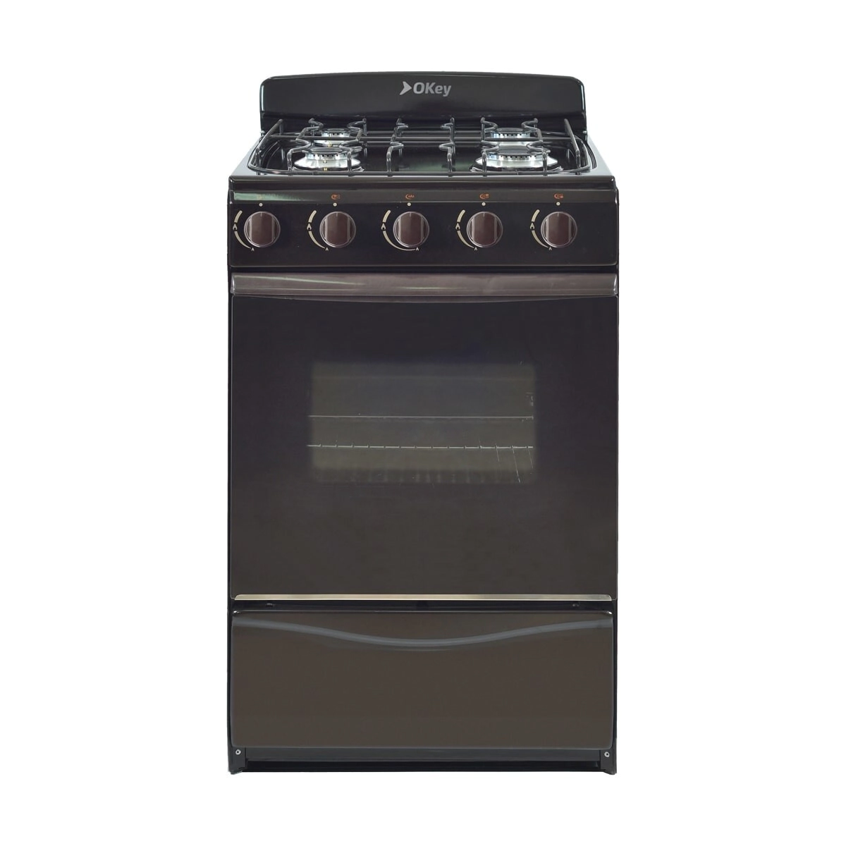COCINA ORMAY OKEY MARRON/Negro MULTIGAS/VALVULA SEG