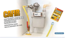 FLEX GAS PARA MEDIDOR ACERO 1/2X44 CM DINATECNICA  CAFIR AMARILLO (REEMPLAZA CA&Ntilde;O DE COBRE) *NUEVO