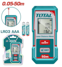 MEDIDOR LASER DE DISTANCIA 50 MT  TOTAL INDUSTRIAL TMT55016