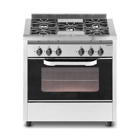 COCINA USMAN COMPACT 80CM 5H INOX VIDRIO INDUSTRIAL MULTIGAS