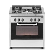 COCINA USMAN COMPACT 80CM 5H INOX VIDRIO INDUSTRIAL MULTIGAS