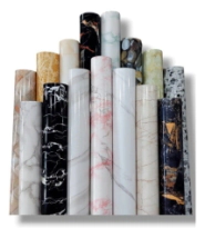 PLACA VINILO SIMIL MARMOL AUTOADHESIVA 1,20X3,00  STATUARIO HOLZBODEN **NUEVA** *10% (EN ROLLO)