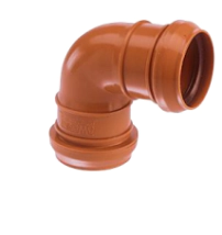 CODO DESAGUE  50HH 90&oslash; AWADUC ROJO ORING