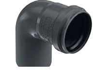 CODO DESAGUE  50MH 90&oslash;AWADUC NEGRO INTERP NE